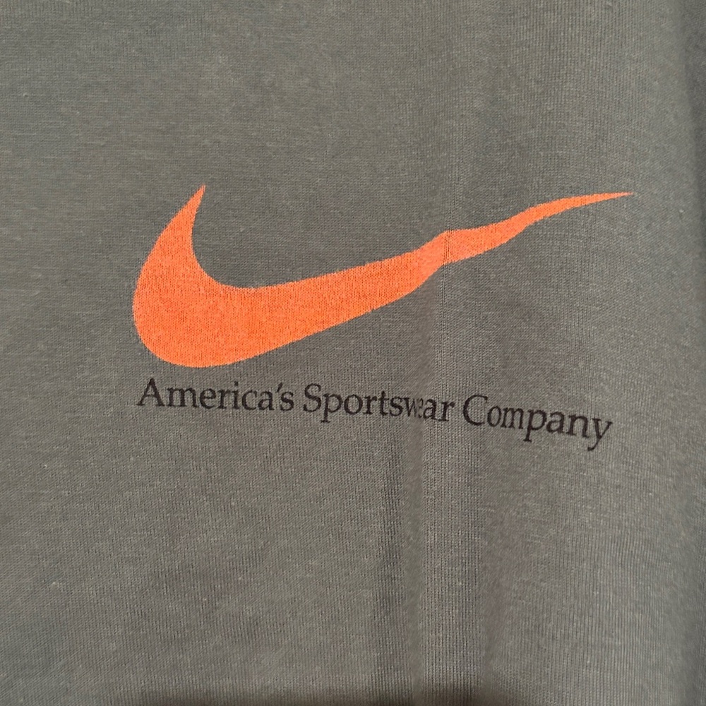 Nike Black Tee with Orange Swoosh - Picture 2 of 5